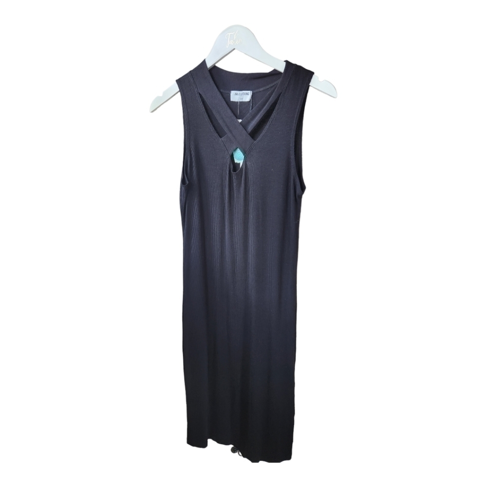 NWT LNA Clothing Black Dress Size L